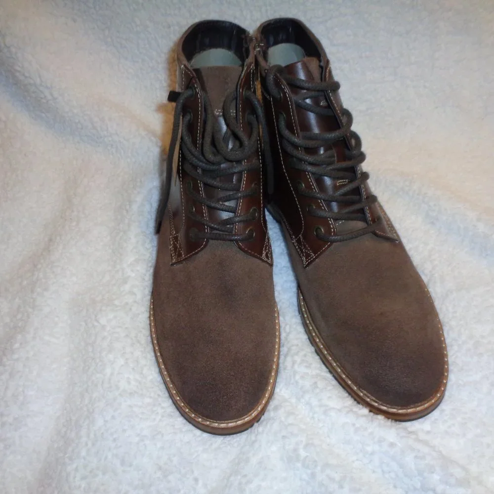 Crevo Men's Horchata Fashion Brown Lace Up Boots Size 10.5 NWT
